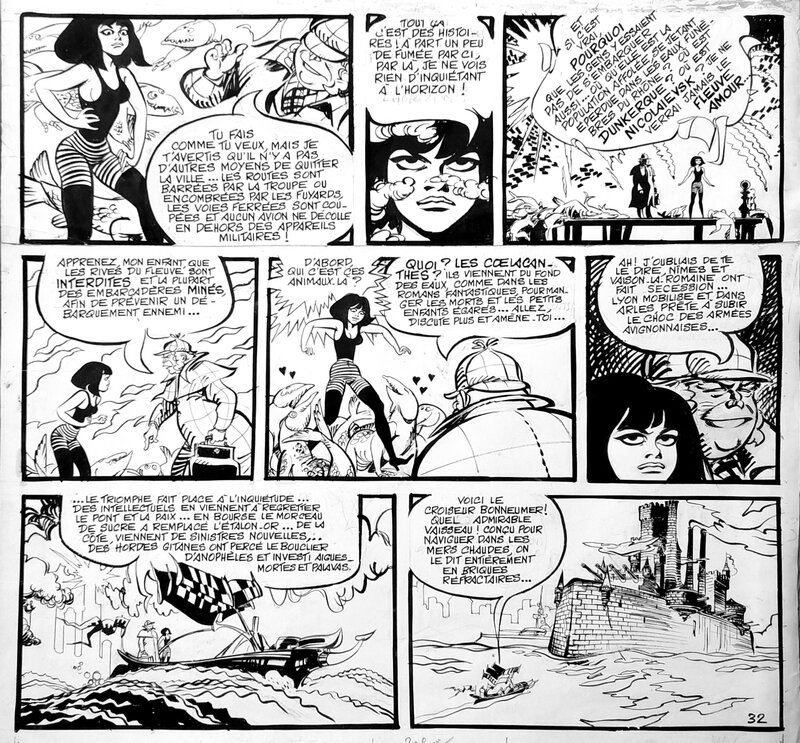 Hypocrite. par Jean-Claude Forest - Planche originale