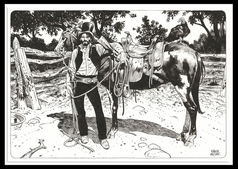 For sale - Ralph Meyer, Undertaker : Illustration Mister Prairie - Original Illustration
