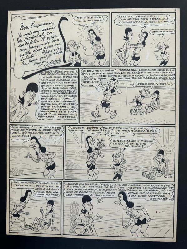 Trancheroc par Érik - Planche originale