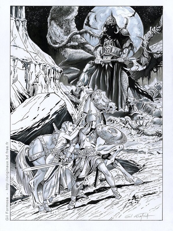 Gil Formosa, Prince VALIANT vs DEATH DEALER - Comic Strip