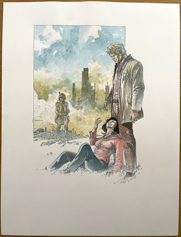 Hermann - Illu Jeremiah for ex-libris - Illustration originale