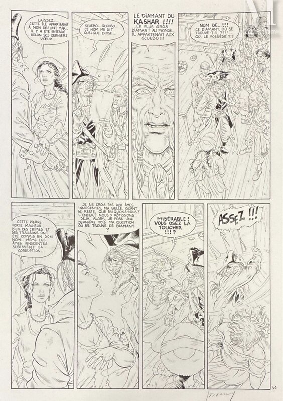 Jérémy, Barracuda - Esclaves - Planche originale