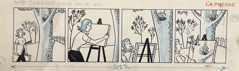 Mary, Mademoiselle Cabriole - Planche originale