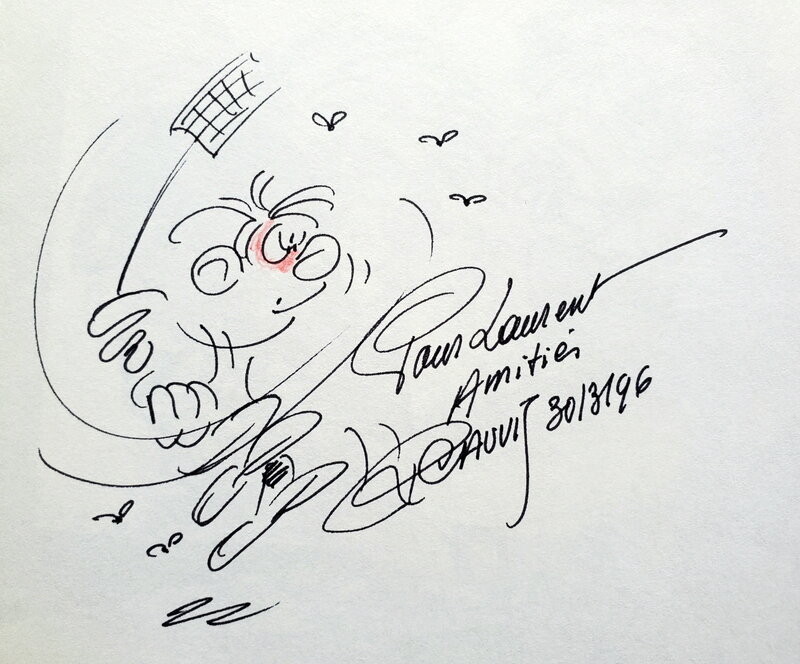 Raoul Cauvin, CEDRIC   T5 QUELLE MOUCHE LE PIQUE - Dédicace