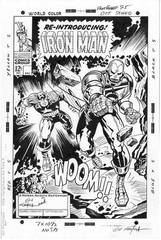 IRON MAN Cover par Gil Formosa - Couverture originale