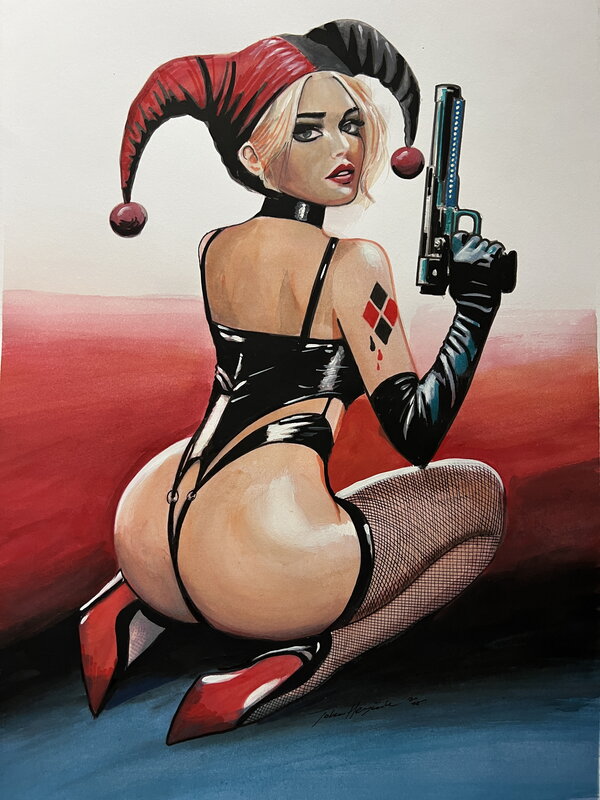 Harley Quin par John Heijink - Planche originale