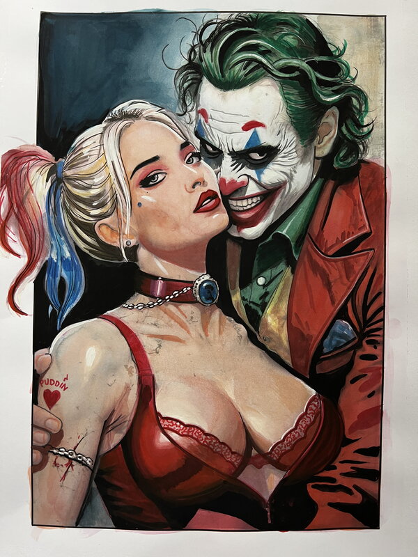 John Heijink, Harley Quin en The Joker - Planche originale