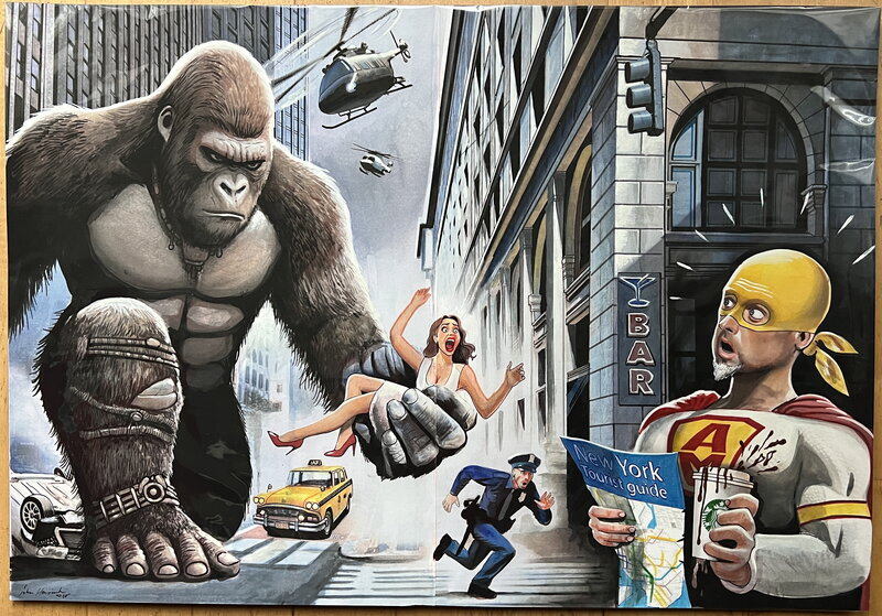 John Heijink, Hommage Andersman in New York - Planche originale