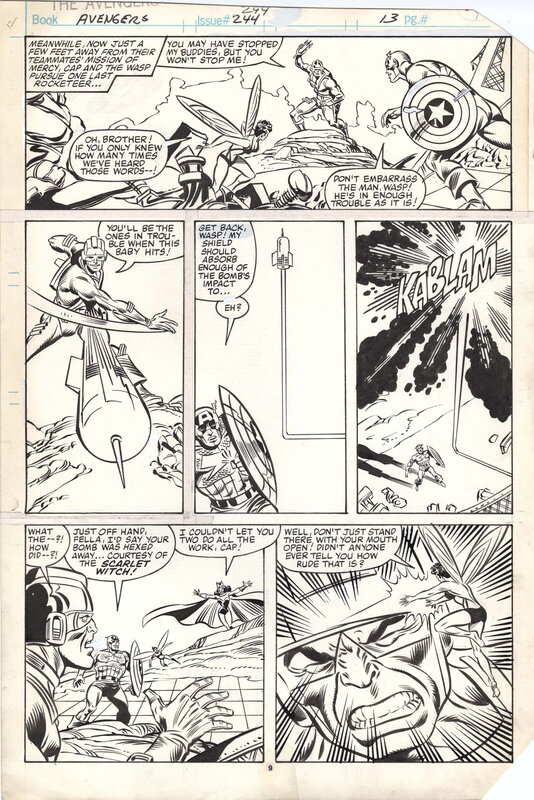 Al Milgrom, Joe Sinnott, Avengers #281, page 9 - Comic Strip