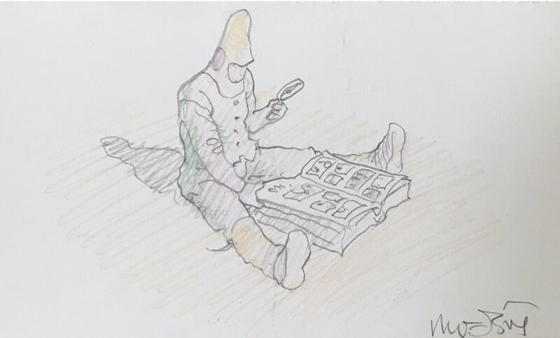 Starwatcher by Moebius - Sketch