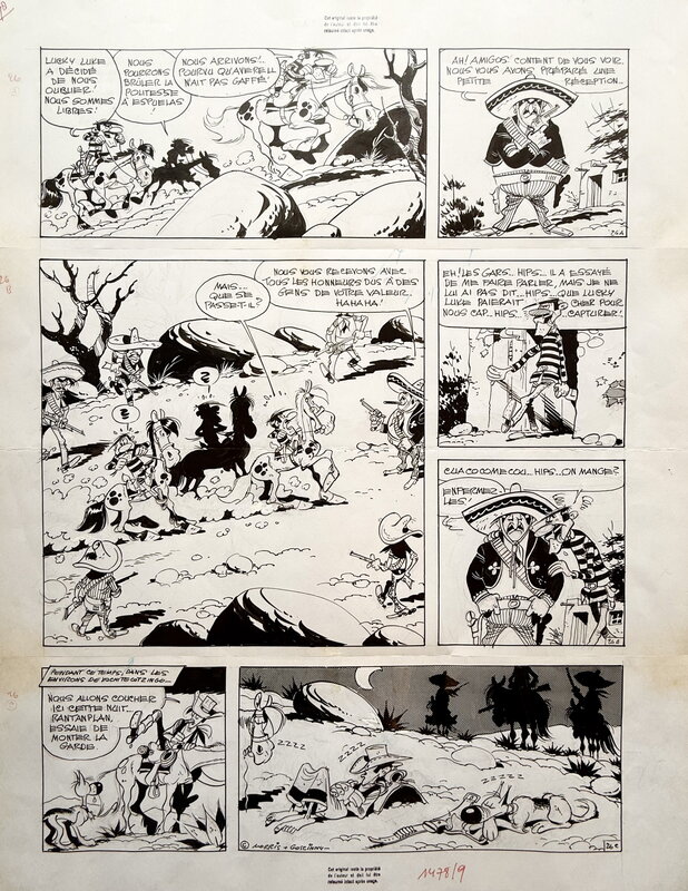 Tortillas pour les Dalton- Morris et Goscinny - planche 26 - Planche originale