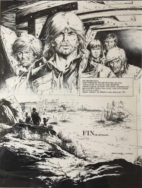 William Vance, Lieutenant Bruce J. Hawker - Planche originale