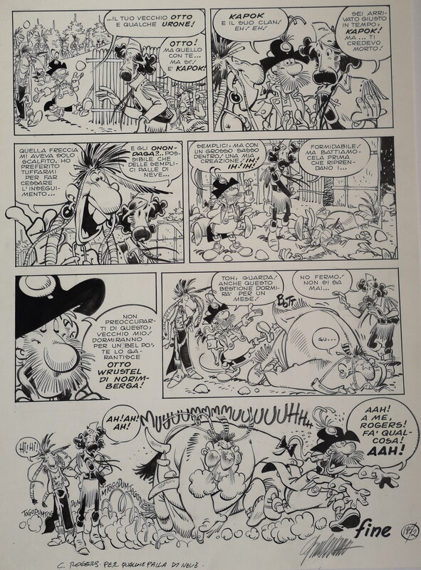 Captain Rogers par Giorgio Cavazzano - Planche originale