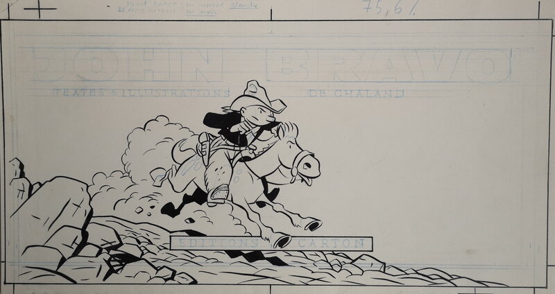 John Bravo par Yves Chaland - Couverture originale