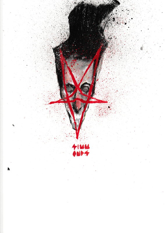 Martin Simmonds, Department of truth (star faced man) - Illustration originale