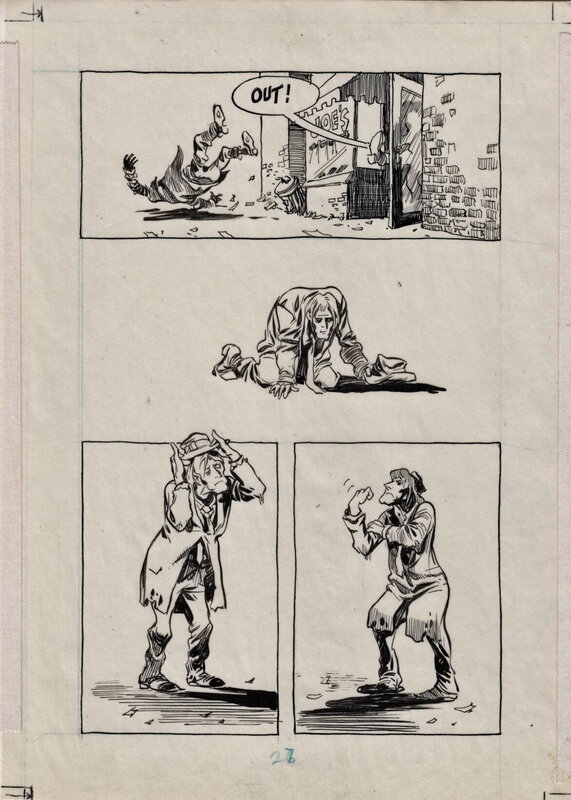 Vertrag mit Gott par Will Eisner - Planche originale