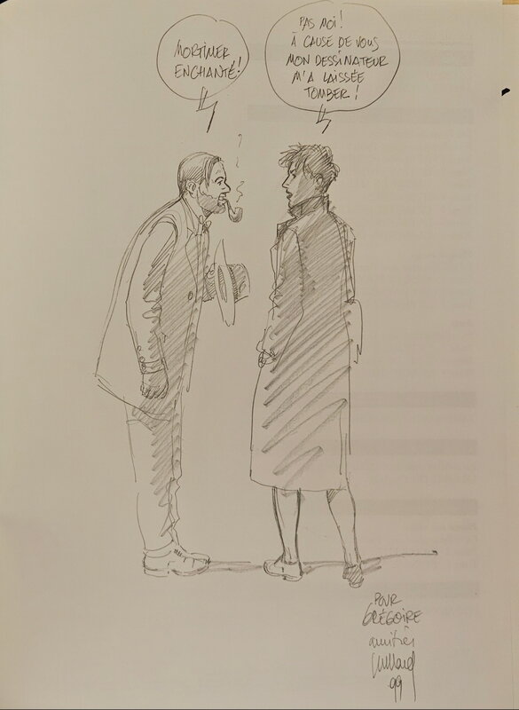 André Juillard, 1999 - Mortimer et Louise - Dédicace