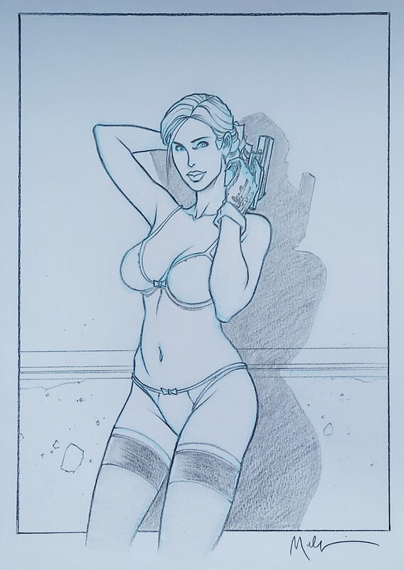 Nicolas Malfin, Golden city - Amber 3 - Illustration originale