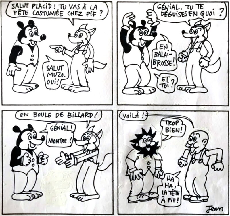 Placid et Muzo par Jean-Yves Duhoo - Planche originale