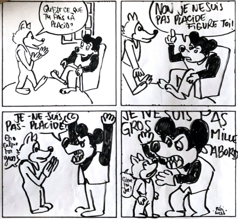 Placid et Muzo par Rémi Lucas - Planche originale