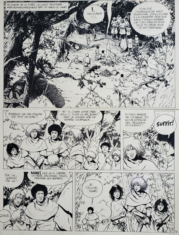 Thierry Cayman, SYLVAIN DE ROCHEFORT    T1 L'EAU ET LE SANG - Planche originale