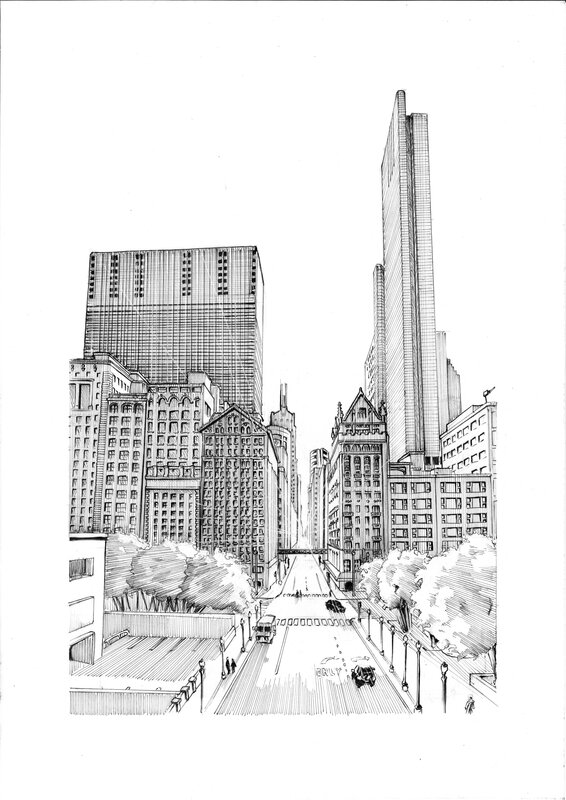 Chicago par dimitri Sans-Âme goffette - Planche originale