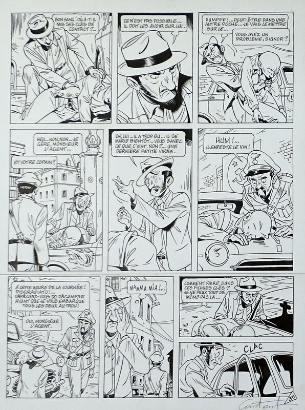 En vente - Mauro Caldi Pl.35 par Michel Constant - Planche originale