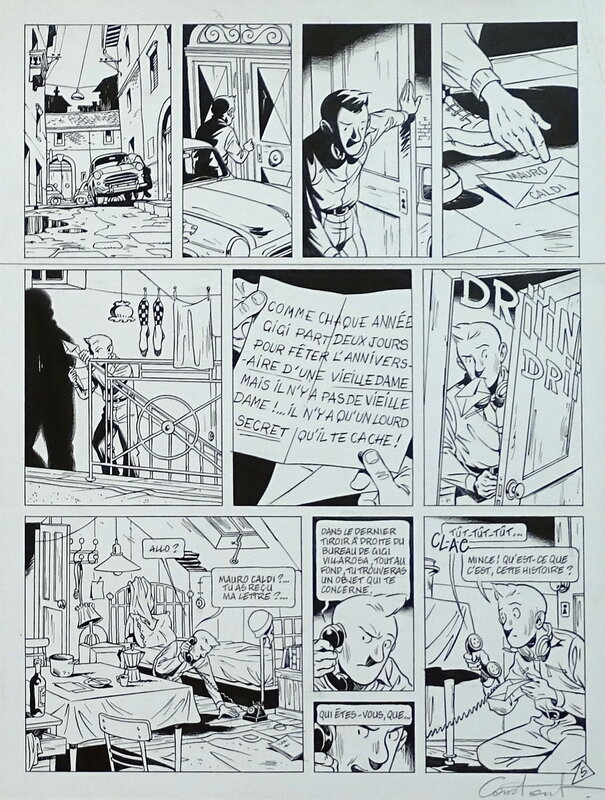 En vente - Michel Constant, Mauro Caldi Tome 7 Pl.5 - Planche originale