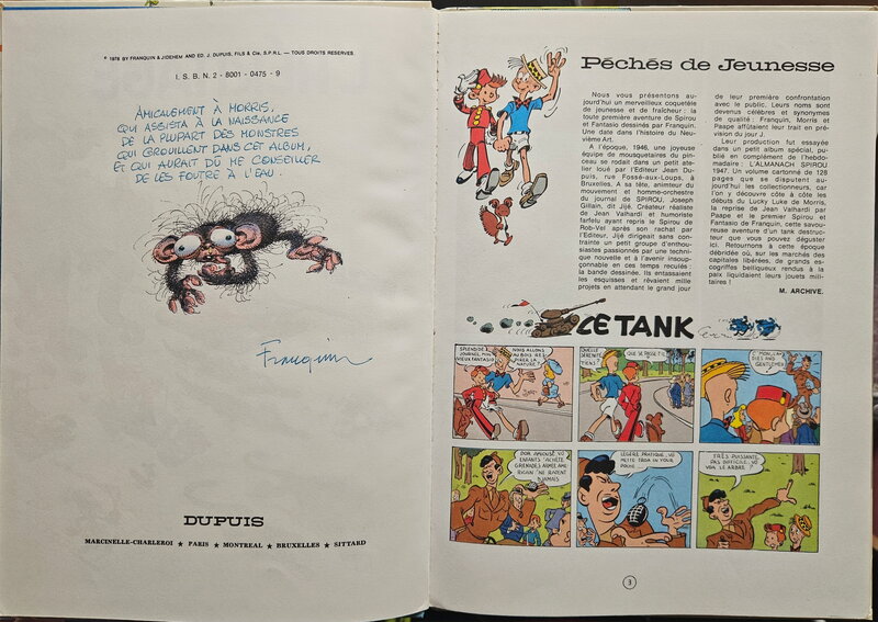 André Franquin, 1976 - Spirou : L'héritage - Sketch