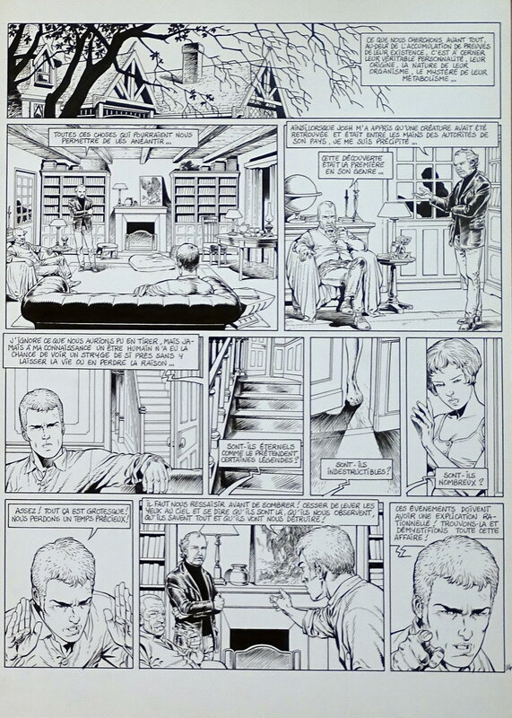 En vente - Richard Guérineau, Le Chant des Stryges Tome 4 Pl.14 - Planche originale