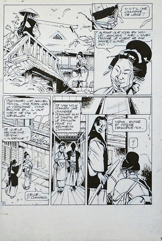 En vente - Michetz, Kogaratsu Inédit Pl.9 - Illustration originale