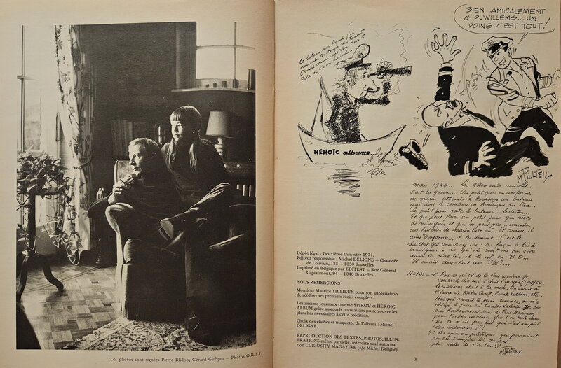 Maurice Tillieux, 1975 - Bob Bang : un poing c'est tout - Dédicace