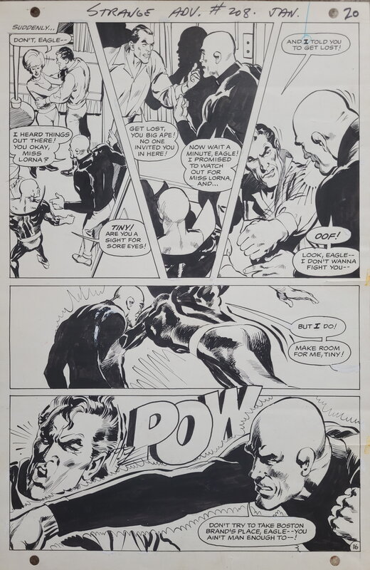 Neal Adams, Strange Adventures #208 Deadman Page 16 -1967 - Comic Strip