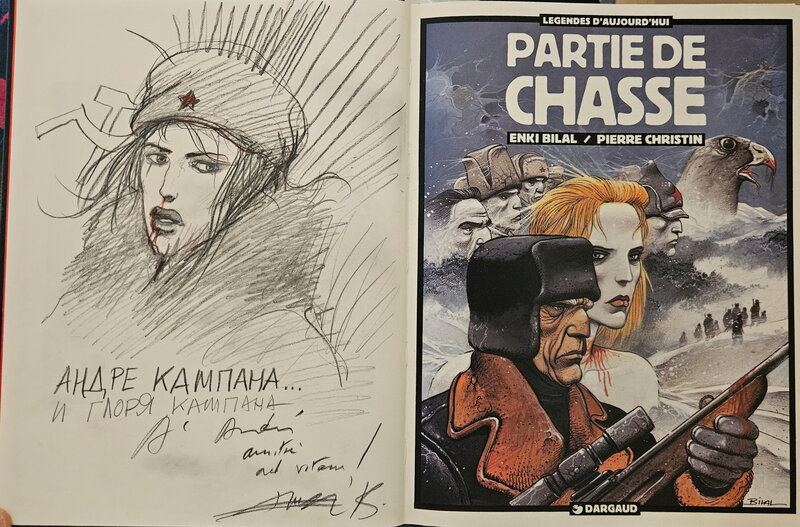 Enki Bilal, 2011 - Partie de Chasse - Dédicace