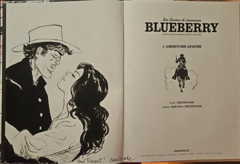Christophe Blain, 2019 - Blueberry : Amertume - Dédicace