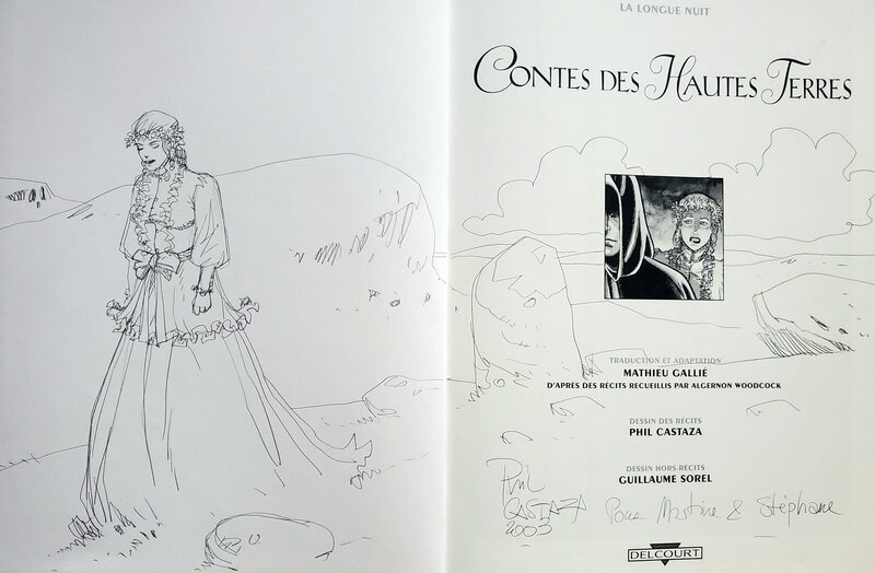 Phil Castaza, CONTES DES HAUTES TERRES    T1 LA LONGUE NUIT - Dédicace