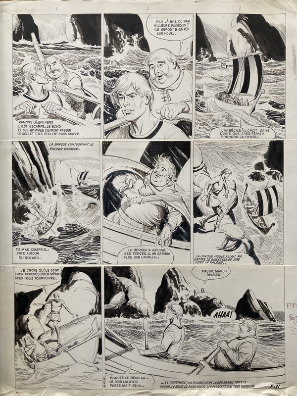 1969 - Ragnar par Eduardo Coelho, Jean Ollivier - Planche originale