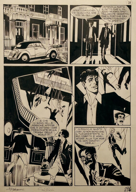 Giuseppe Montanari, Ernesto Grassani, Dylan Dog Original Art 