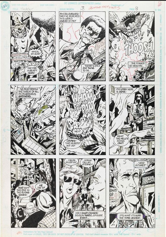 Keith Giffen, The Heckler #3, pag.8 - Planche originale