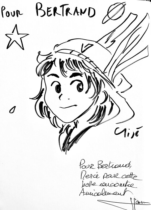 Gijé, Gije : Dédicace dans Mitsuo tome 1 - Dédicace