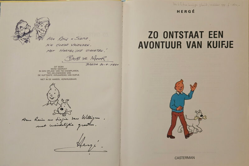 1981 par Hergé, Bob De Moor - Dédicace