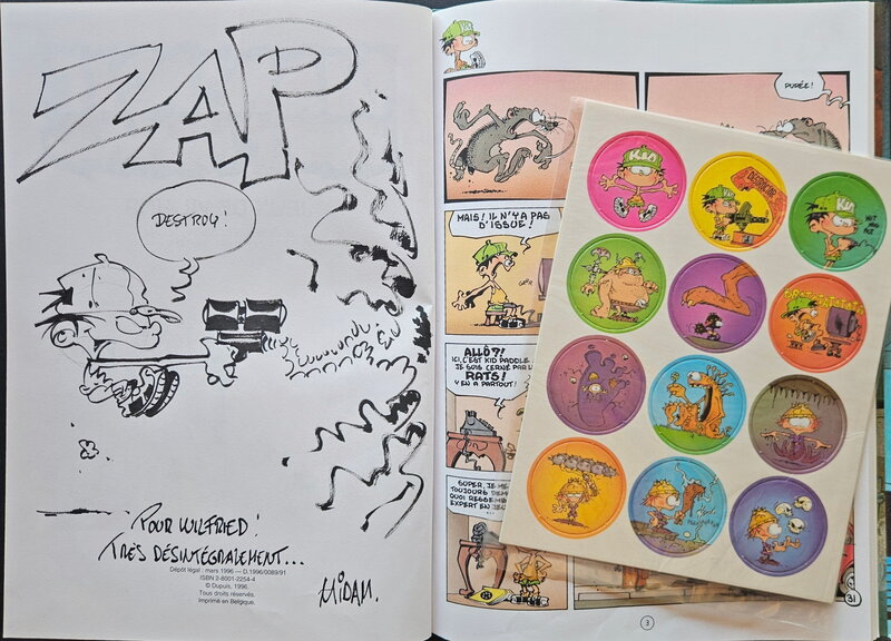 1996 - Kid Paddle par Midam - Dédicace