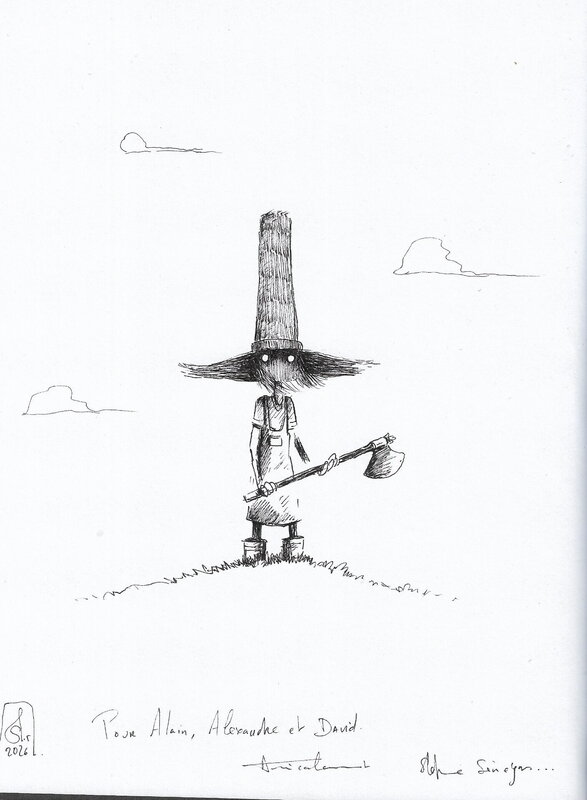 Stéphane Sénegas, Dédicace sur l'album L'épouvantail - Dédicace