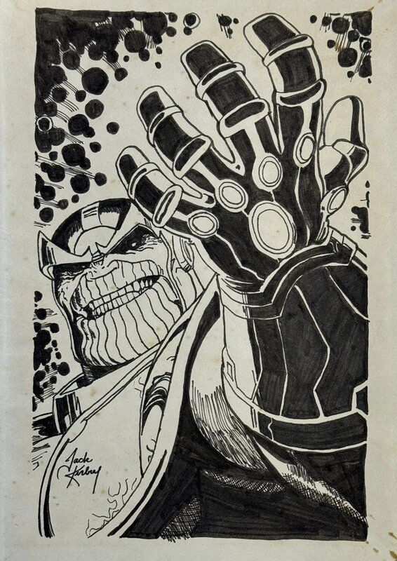 Thanatos par Jack Kirby - Planche originale