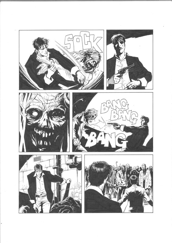En vente - Tommasso Bianchi - Dylan Dog - Planche originale