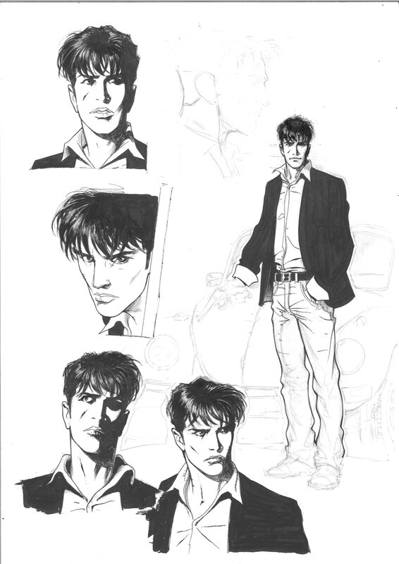 En vente - Tommasso Bianchi - Dylan Dog - Illustration originale
