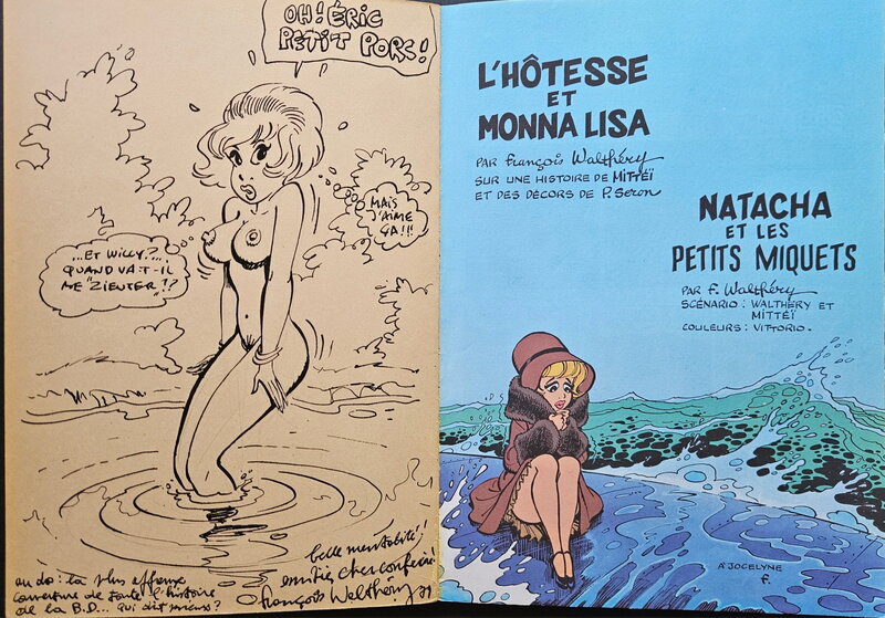 1979 - Natacha par François Walthéry - Dédicace