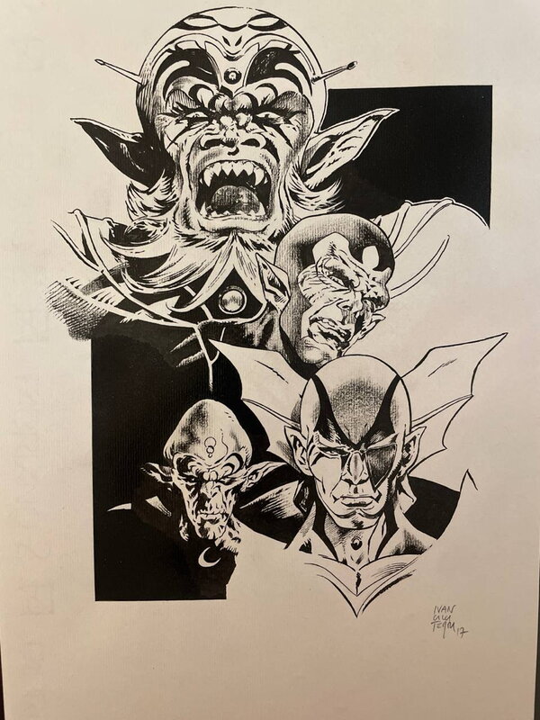 Ivan Calcaterra, Re Vega, Gandal, Zuril e Hydargos - Illustration originale