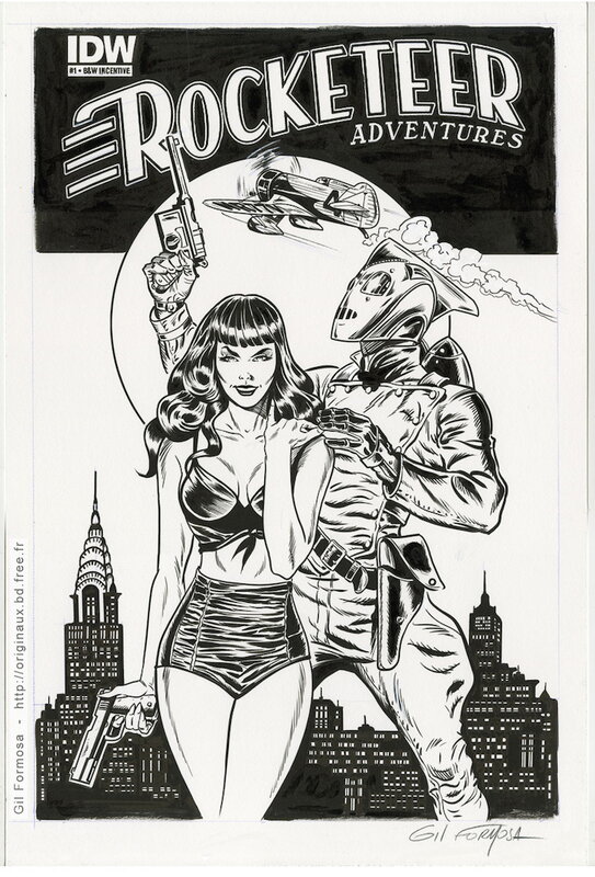 Gil Formosa, BETTY ROCKETEER Gee Bee R1 - Couverture originale