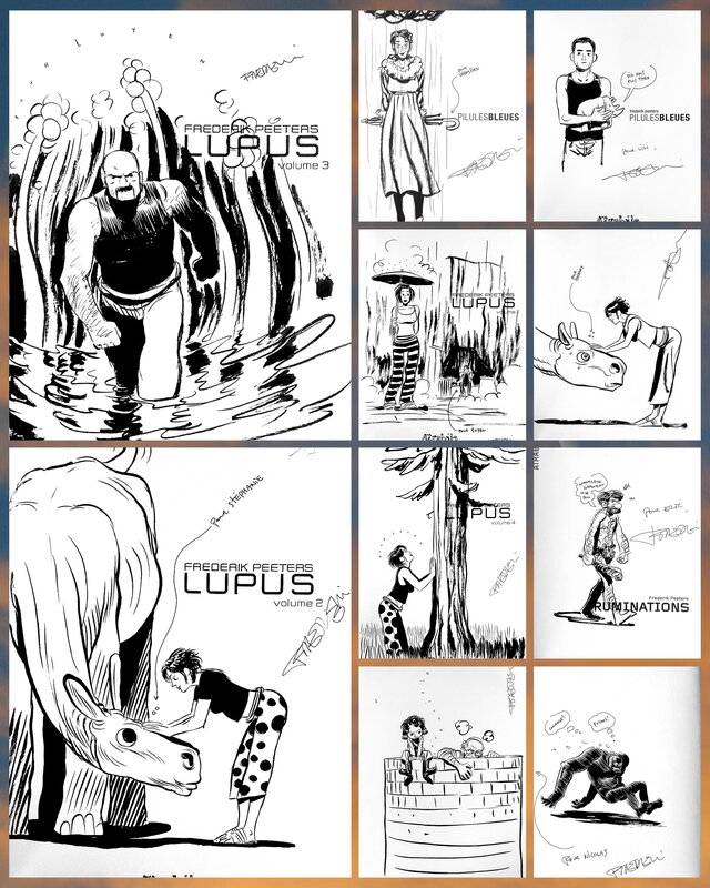 ■ 10 dédicaces de Frederik Peeters ■  #1 de 3 - Les premières BD - Dédicace
